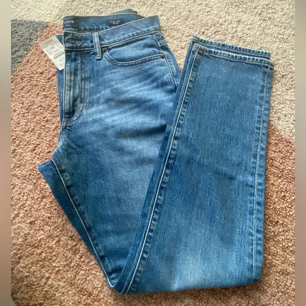 NEW J. Crew 31 Men's Athletic Slim-fit Jean in Signature Flex - Picture 8 of 8
